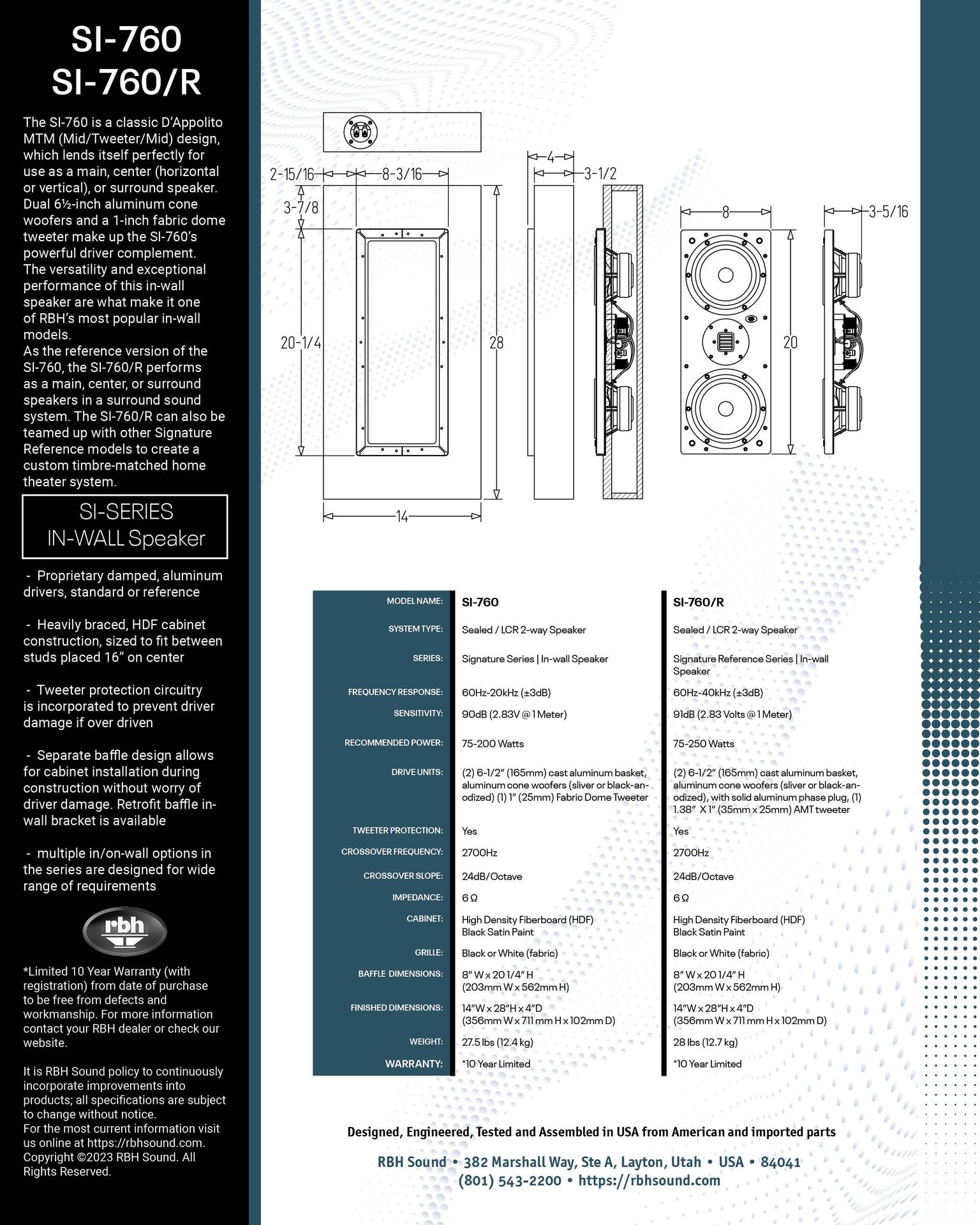 SI-661/R Complete Set | RBH Sound
